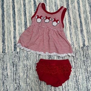 EUC Three Sisters Disney Minnie Mouse Set 6 months